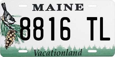 ME license plate 8816TL