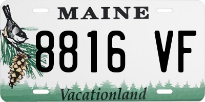 ME license plate 8816VF