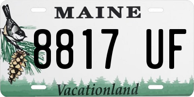 ME license plate 8817UF