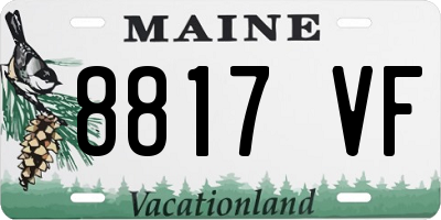 ME license plate 8817VF