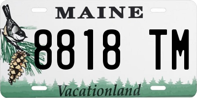 ME license plate 8818TM