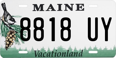 ME license plate 8818UY