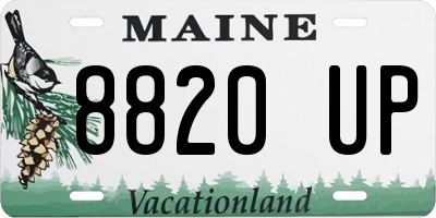 ME license plate 8820UP