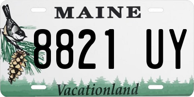 ME license plate 8821UY