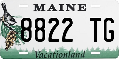 ME license plate 8822TG