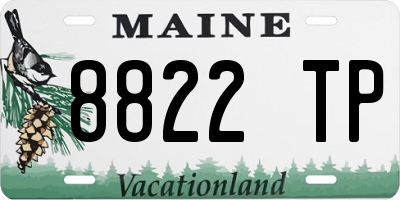 ME license plate 8822TP