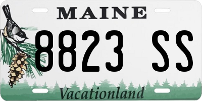 ME license plate 8823SS