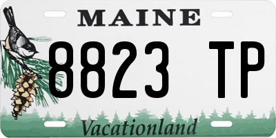 ME license plate 8823TP