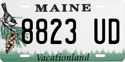 ME license plate 8823UD