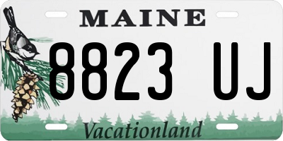 ME license plate 8823UJ