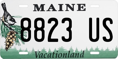 ME license plate 8823US