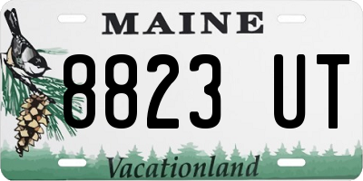 ME license plate 8823UT