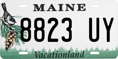 ME license plate 8823UY