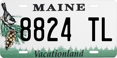 ME license plate 8824TL