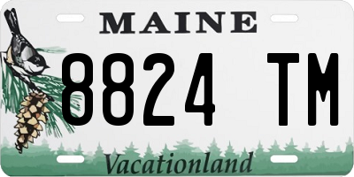ME license plate 8824TM