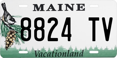 ME license plate 8824TV