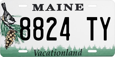 ME license plate 8824TY