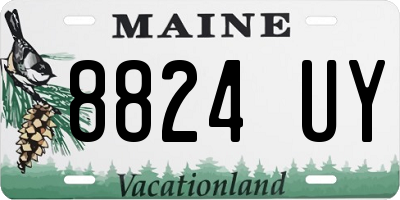 ME license plate 8824UY