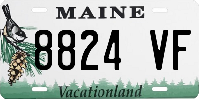 ME license plate 8824VF