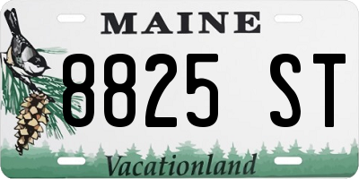 ME license plate 8825ST