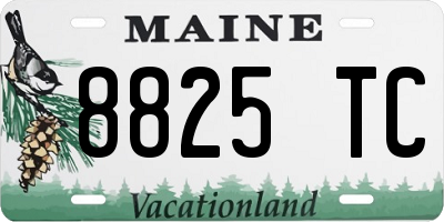 ME license plate 8825TC