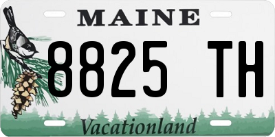 ME license plate 8825TH