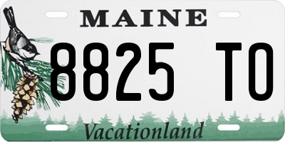 ME license plate 8825TO