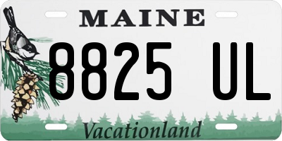 ME license plate 8825UL