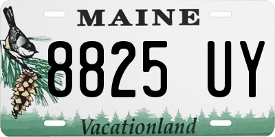 ME license plate 8825UY