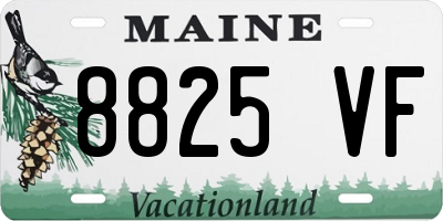 ME license plate 8825VF