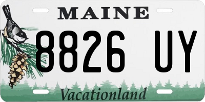 ME license plate 8826UY