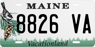 ME license plate 8826VA