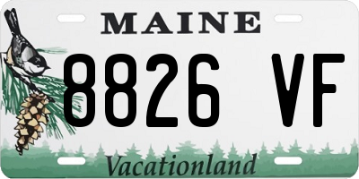 ME license plate 8826VF