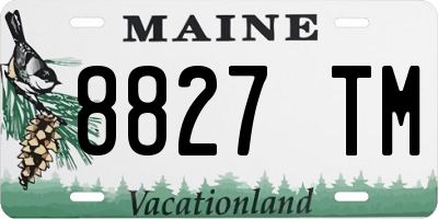 ME license plate 8827TM