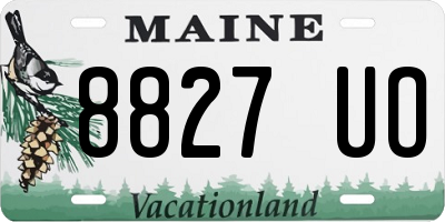 ME license plate 8827UO