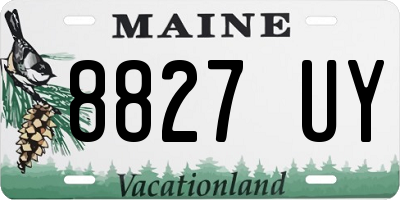 ME license plate 8827UY