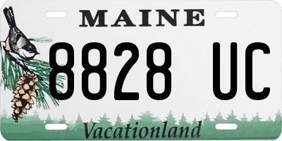 ME license plate 8828UC