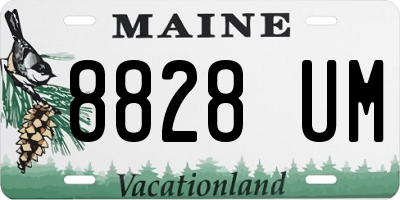 ME license plate 8828UM