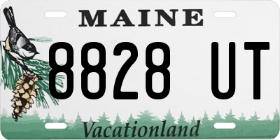 ME license plate 8828UT