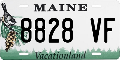 ME license plate 8828VF