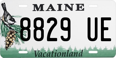 ME license plate 8829UE