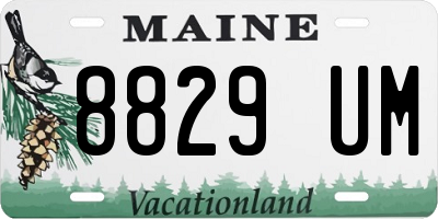 ME license plate 8829UM