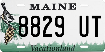 ME license plate 8829UT