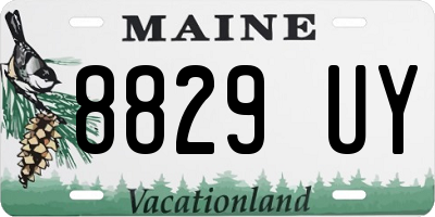 ME license plate 8829UY