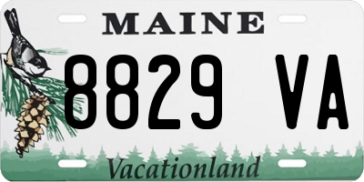 ME license plate 8829VA