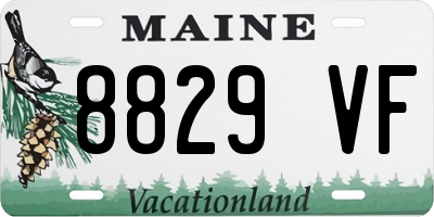 ME license plate 8829VF