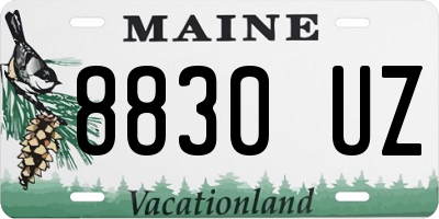 ME license plate 8830UZ