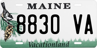 ME license plate 8830VA