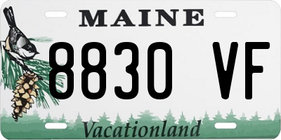 ME license plate 8830VF
