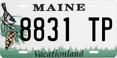 ME license plate 8831TP